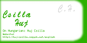 csilla huj business card